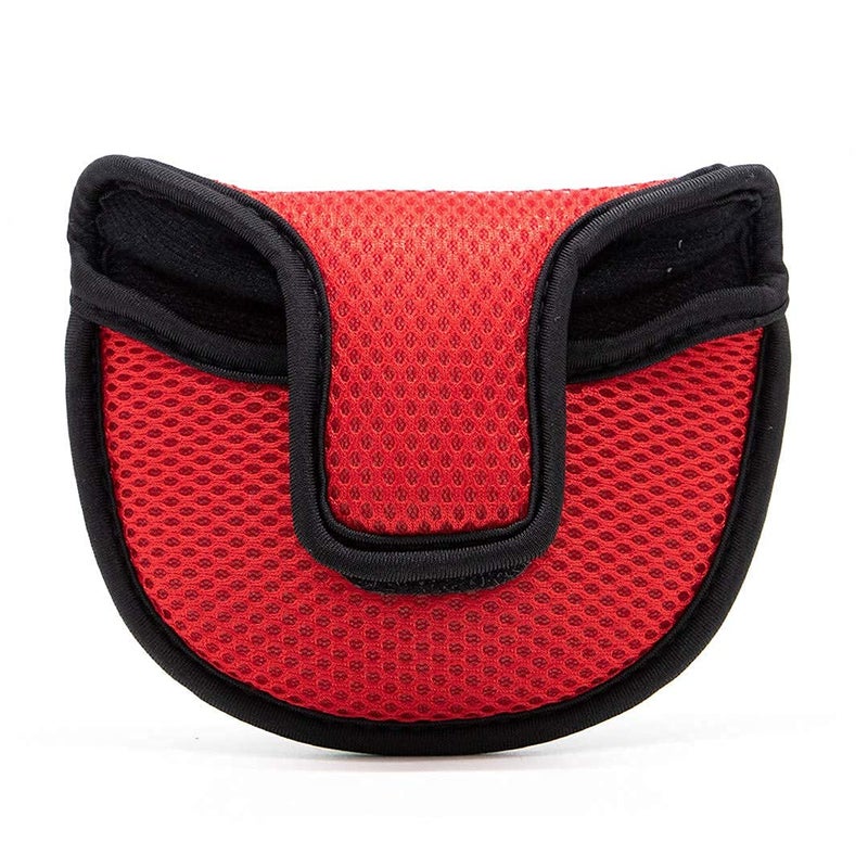 Barudan Golf Mesh غطاء مضرب خفيف الوزن، غطاء رأس مضرب مطرقة، غطاء رأس لنادي Odyssey 2ball، سكوتي كاميرون فوتورا بينج تايلور، 4 ألوان اختيارية، أسود، أزرق، أحمر، رمادي (أحمر) - Image 5